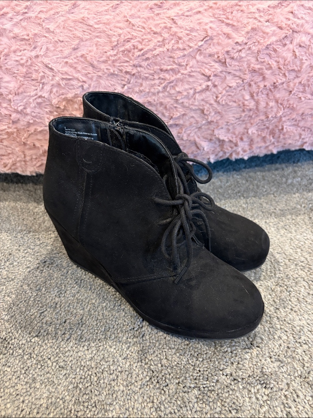 Black ankle boots